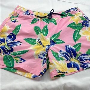 Ralph Lauren Pink Floral Swim Trunks